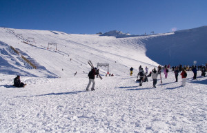 Лыжники в Ле-Дез-Альп, Франция. Фото 1 – фотографии Франции