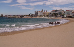 Пляж в Сен-Рафаэль, Франция – фотографии Франции