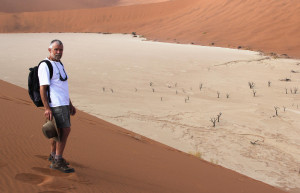 Вид на мёртвую долину в Намибии со склона – фотографии Намибии