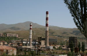 Трубы заводов. Ванадзор. Армения. – фотографии Армении