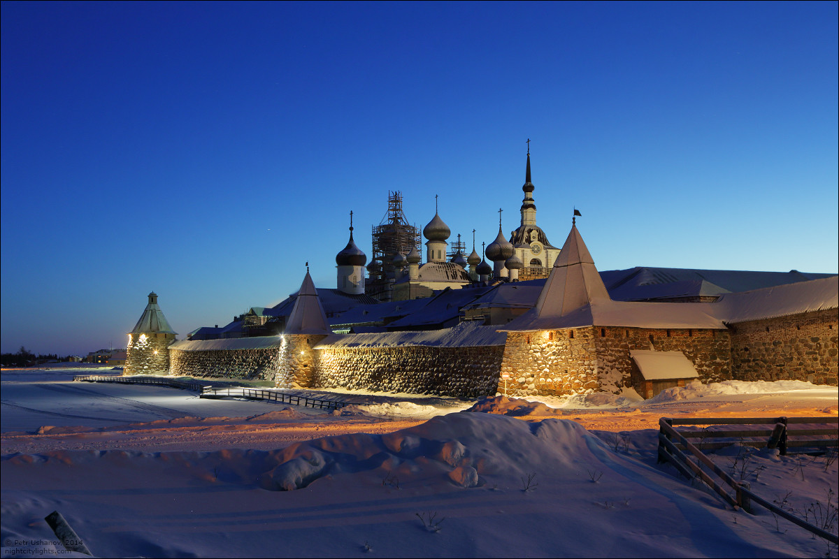 Соловецкий монастырь зима