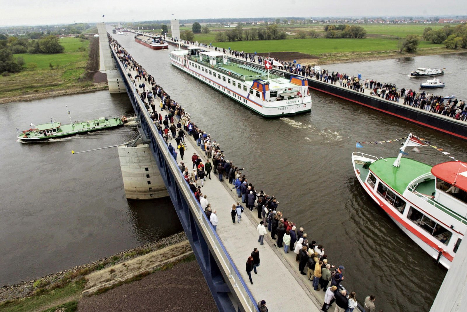 Река над рекой Магдебургский Водный мост