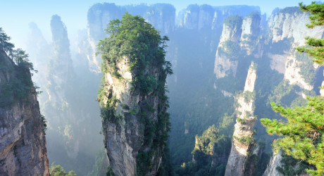 "Небесные врата" на горе Тяньмэнь в Китае