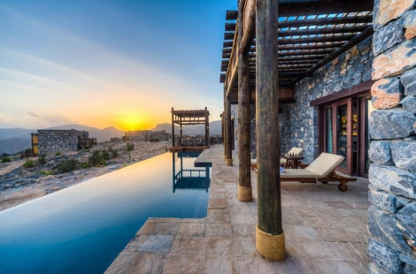 Alila Jabal Akhdar Resort – роскошный курорт, расположенный в горах Омана