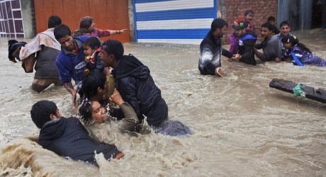 Наводнения в Индии и Пакистане (44 фото)