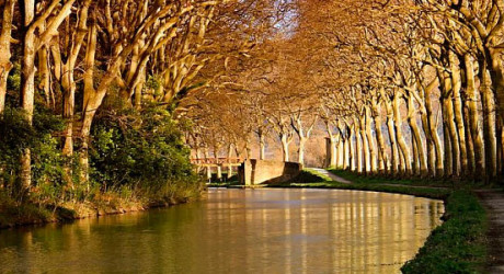 Живописный канал Дю Миди во Франции