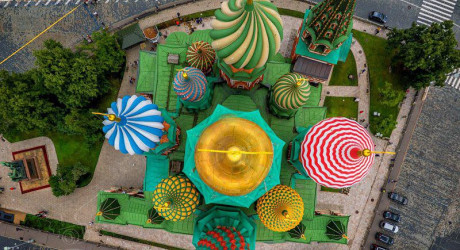 Храм Василия Блаженного в Москве...