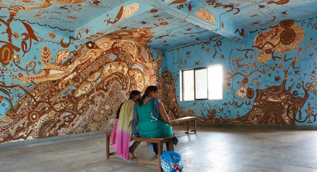 Необычный фестиваль настенной живописи "Wall Art Festival" в Индии