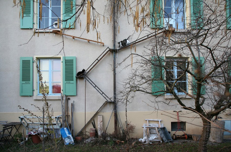 Кошачьи лестницы в городе Берн в Швейцарии