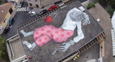 Гигантский стрит-арт французских художников «Элла и Питер»