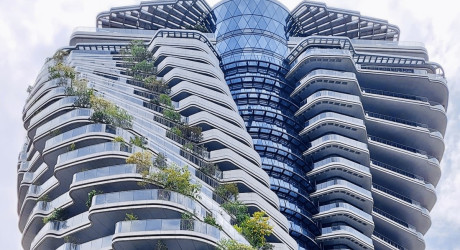 На Тайване построили жилую башню, поглощающую углекислый газ