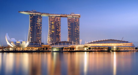 Роскошный мега-отель Marina Bay Sands в Сингапуре