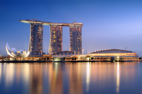 Роскошный мега-отель Marina Bay Sands в Сингапуре