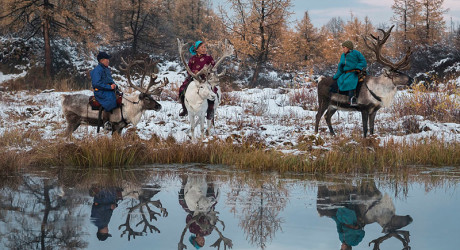 Один день жизни в монгольской семье оленеводов