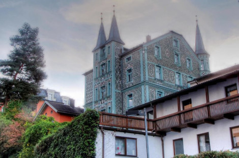 Вилла «битого стекла» в городе Пассау на востоке Германии