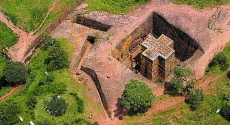 Уникальные монолитные церкви в горах Эфиопии