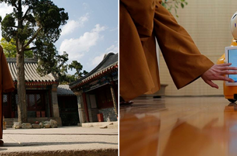 В одном из храмов Китая работает робот-монах