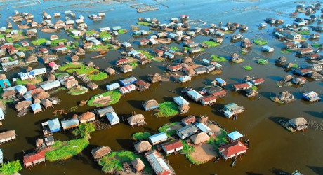 Ганви – крупнейшая деревня на воде в Западной Африке