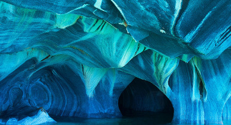 Мраморные пещеры Чили