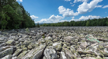 «Каменная река» в российском Национальном парке Таганай