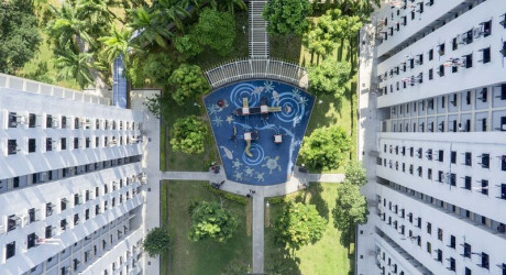 Сингапурские детские площадки с высоты птичьего полета