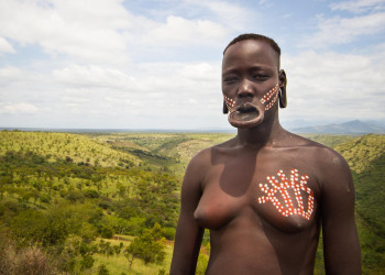 Племя Мурси в национальном парке Маго. Фото 2 – фотографии Эфиопии