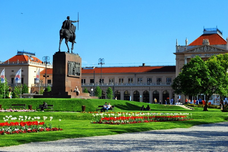 Сквер в Загреб, Хорватия. Фото 5 – фотографии Хорватии