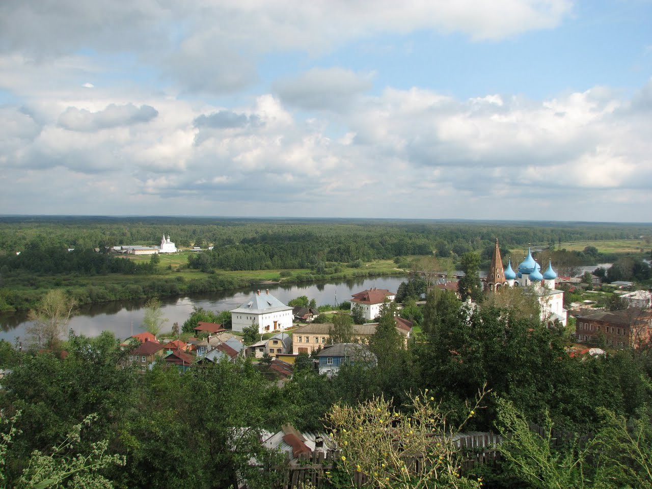 Вид на город Гороховец, Россия – фотографии России