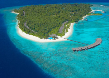 Панорамный вид в Фаафу Атолл, Мальдивы – фотографии Мальдивских островов