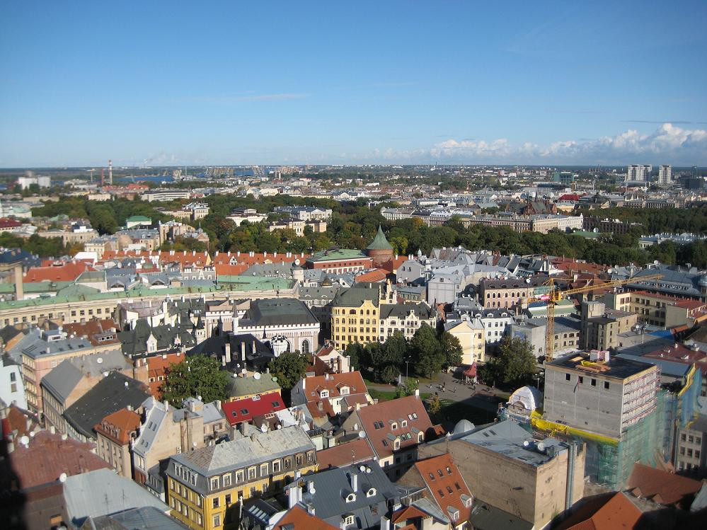 Вид на старую часть города – фотографии Латвии