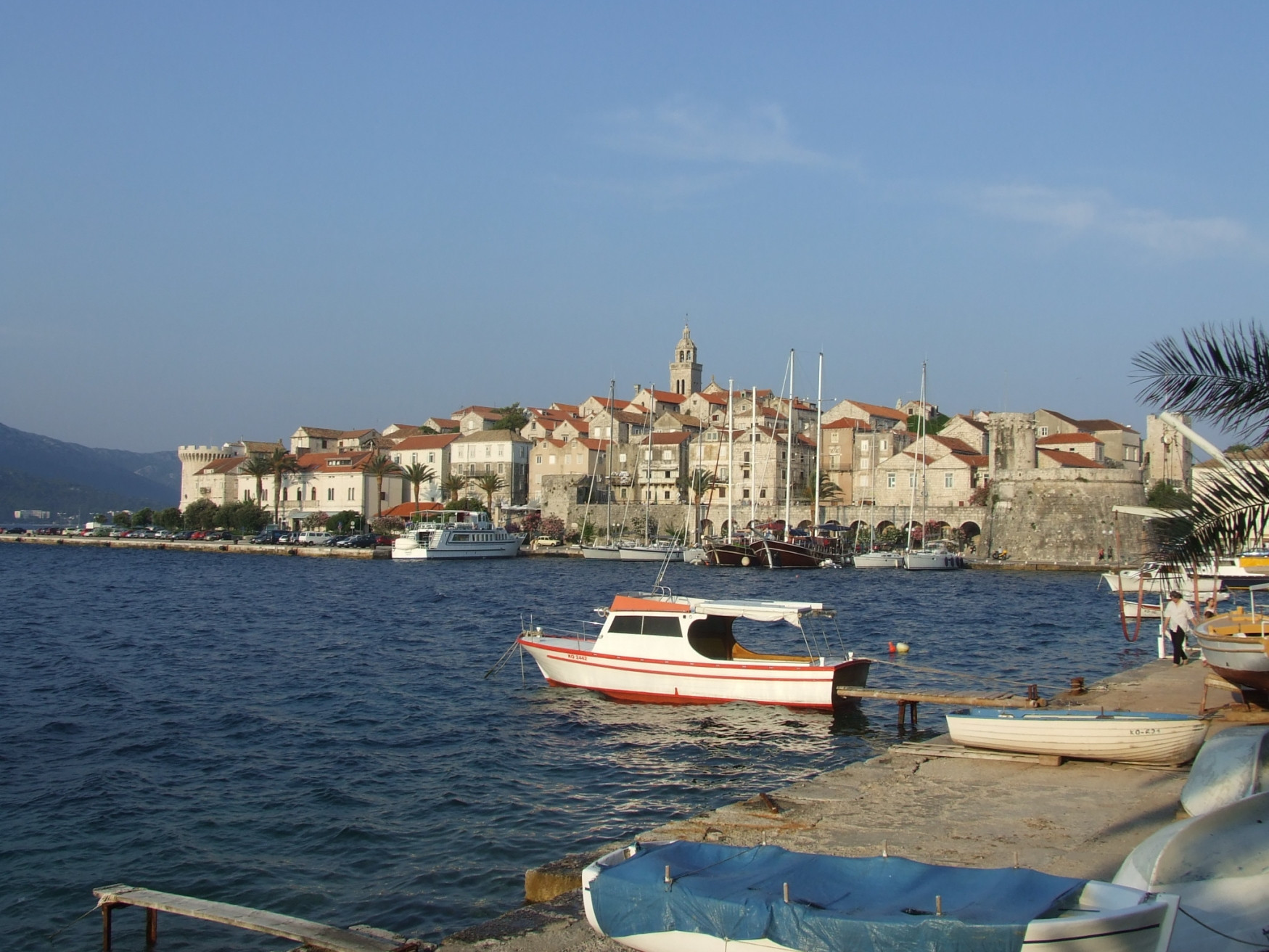 Причал в Корчула, Хорватия – фотографии Хорватии