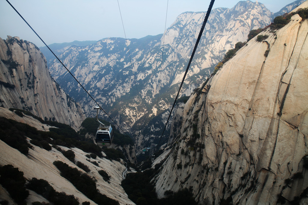Канатная дорога на гору Хуашань. Китай – фотографии Китая