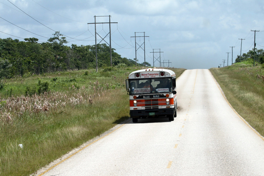 Старенькие американские автобусы доживают в Белизе – фотографии Белиза
