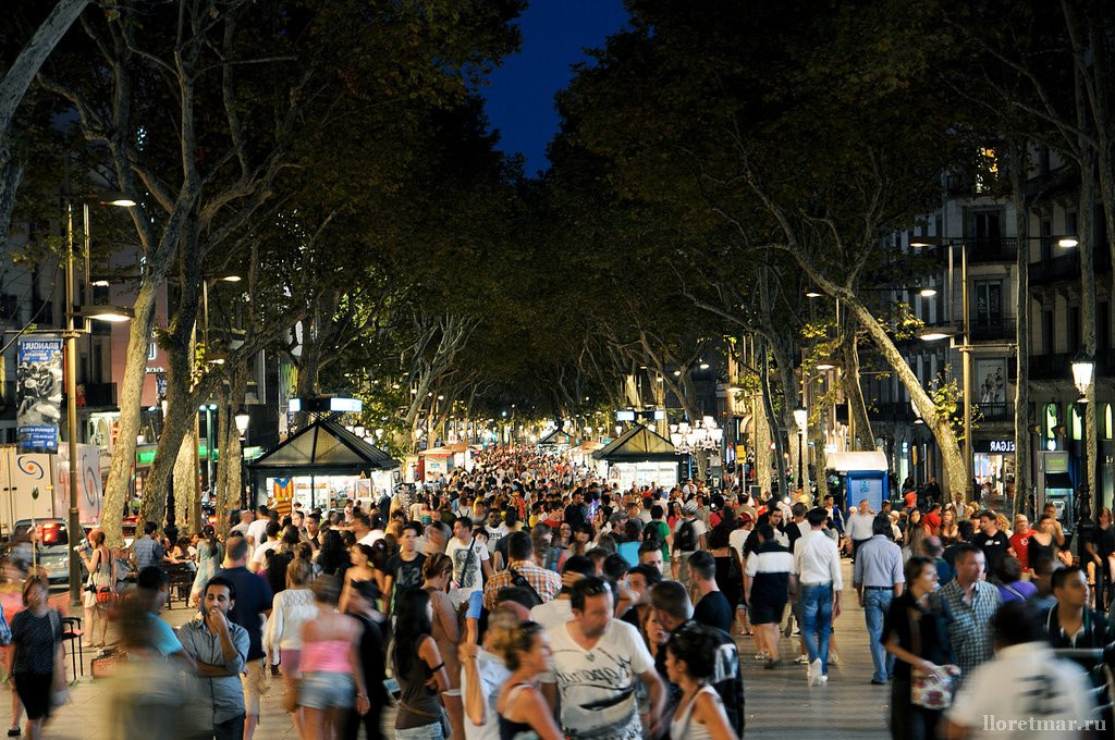 Бульвар Рамбла в Барселоне. Фото 3 – фотографии Испании