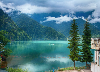 Облака над Озером Рица. Абхазия – фотографии Абхазии