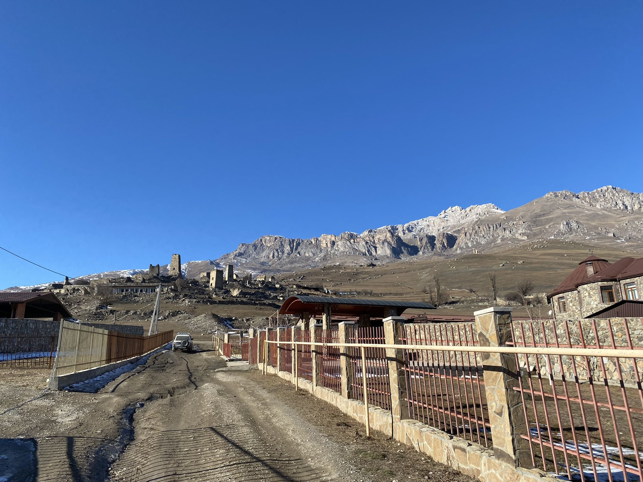 Старое селение Цимити на горе – фотографии России