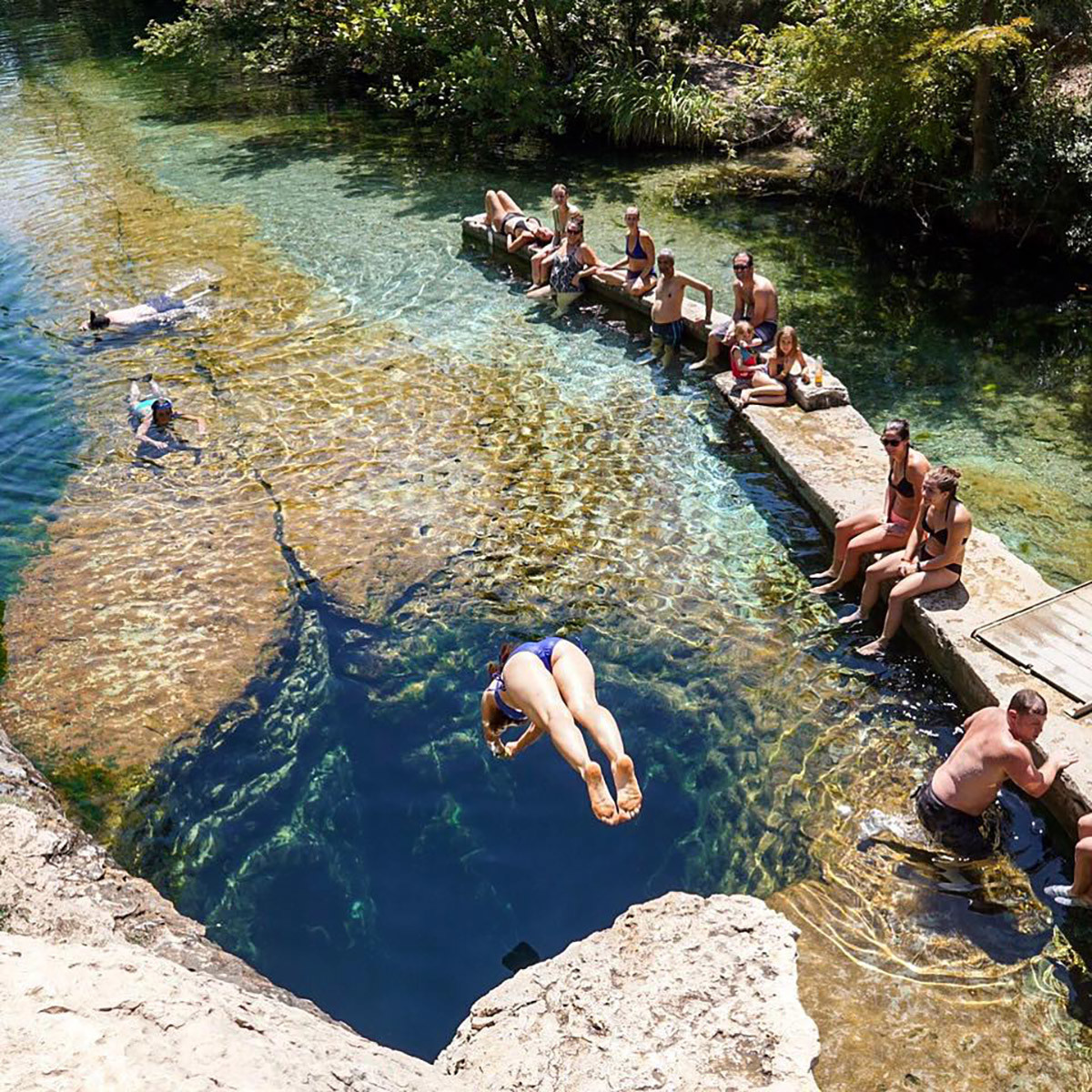 Колодец Иакова (Jacob's Well) в США, штат Техас - «Таинственный и страшно красивый» – фотографии США