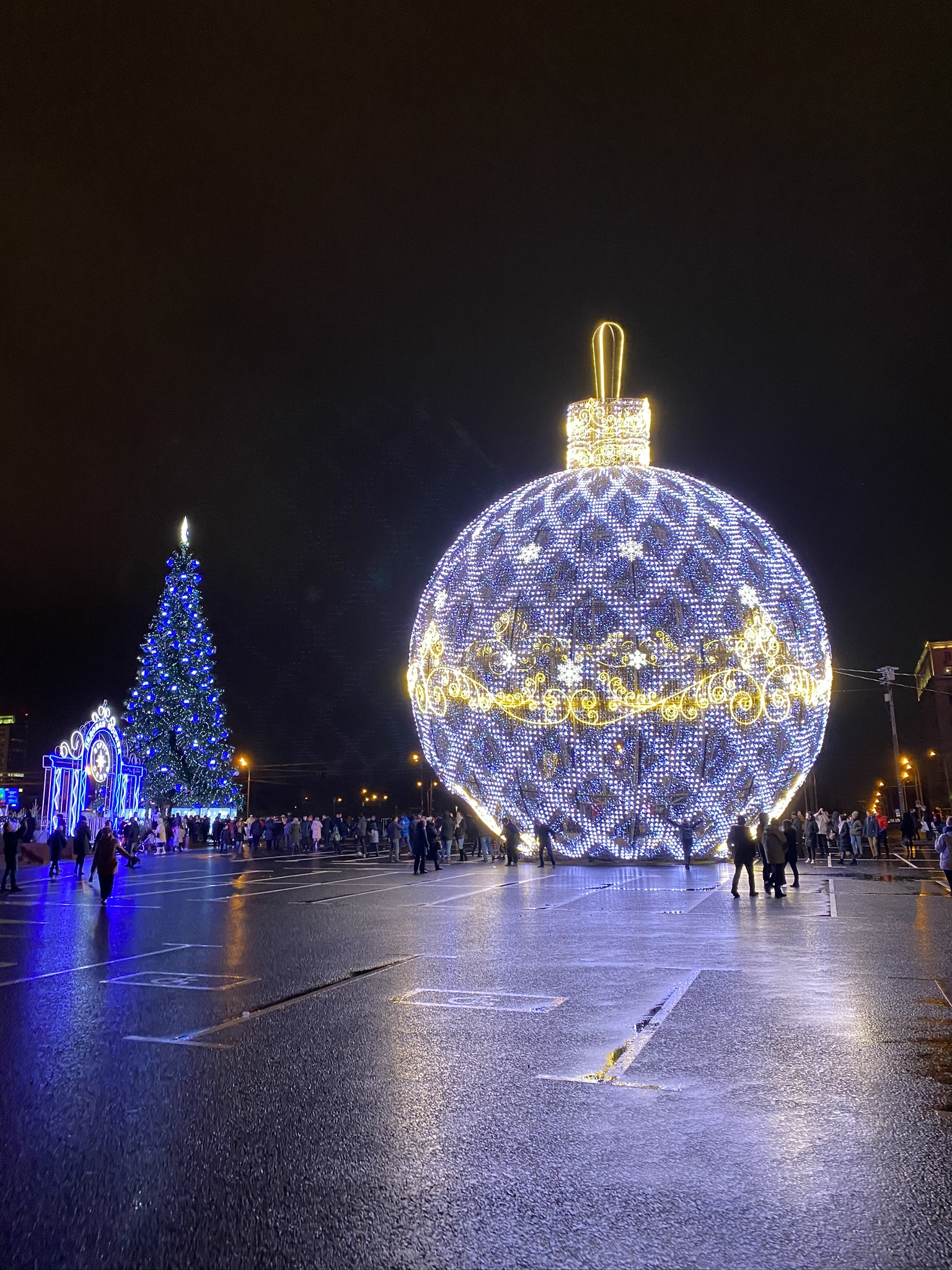 Парк Победы в Москве на Новый год – фотографии России