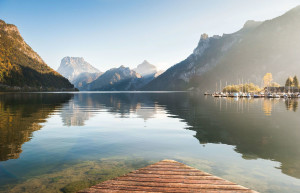 Ранее утро. Аттерзее озеро. Австрия – фотографии Австрии