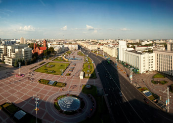 Панорамный вид города, Беларусь – фотографии Беларуси