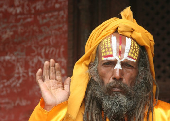 Садху - странствующий йога – фотографии Непала