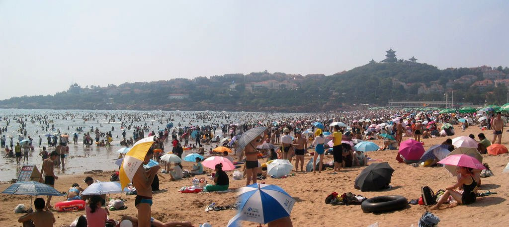 Городской пляж – фотографии Китая