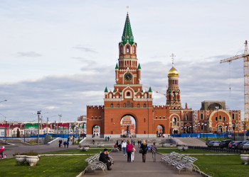 Благовещенская башня в городе Йошкар-Ола. Фото 3 – фотографии России