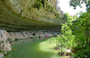 Подземное озеро Гамильтон Пул (Hamilton Pool) – фотографии США