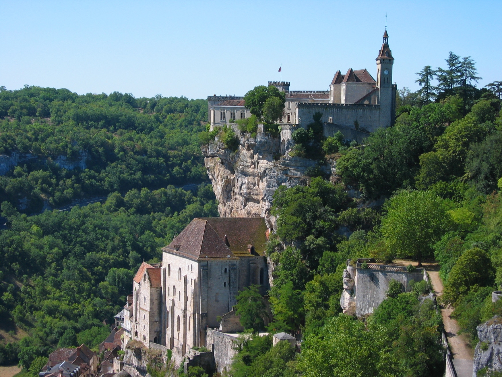Замок в Рокамадуре, Франция. Фото 2 – фотографии Франции