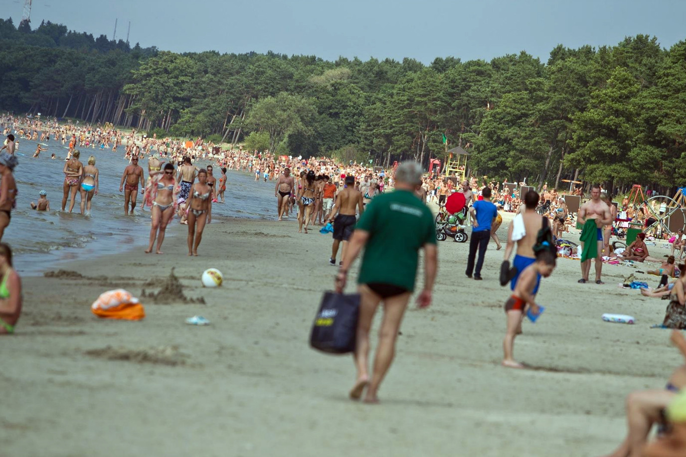 Популярный пляж Пирита, Таллин, Эстония – фотографии Эстонии