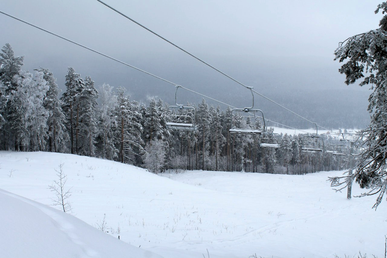 Горнолыжная база в Белорецке, республика Башкортостан – фотографии России