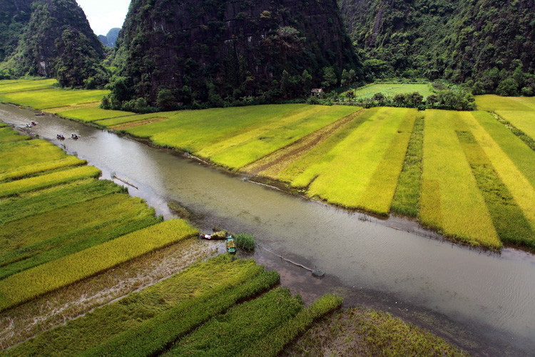 Пейзажи района Там-Кок в провинции Ниньбинь – фотографии Вьетнама