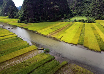 Пейзажи района Там-Кок в провинции Ниньбинь – фотографии Вьетнама
