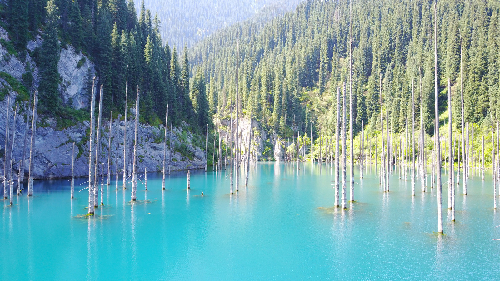 Озеро Каинди, Казахстан – фотографии Казахстана